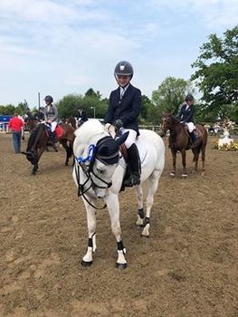 Alena Hughes leads the Blue Chip Pony Newcomers Second Round at South View Equestrian Centre